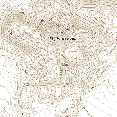 United States Geological Survey Big Horn Peak, AZ (2021, 24000-Scale) digital map