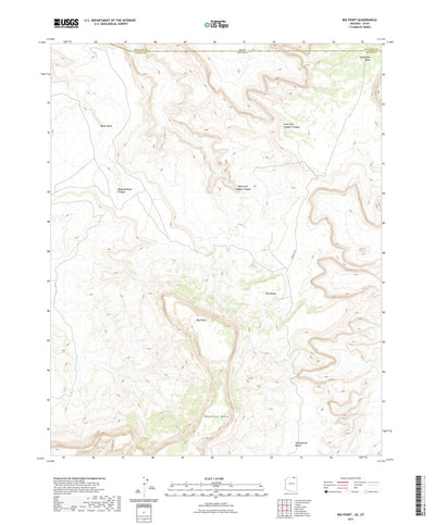 United States Geological Survey Big Point, AZ (2021, 24000-Scale) digital map