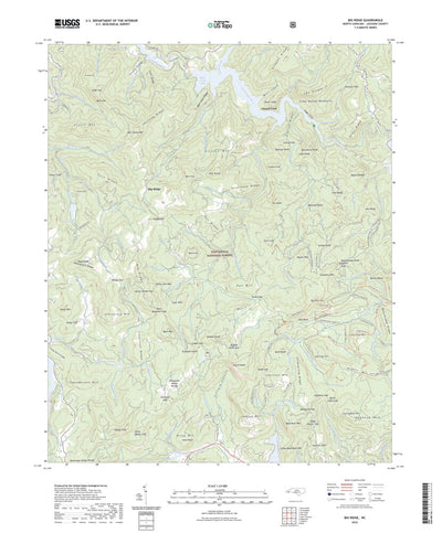 United States Geological Survey Big Ridge, NC (2022, 24000-Scale) digital map