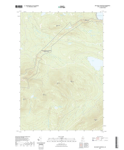 United States Geological Survey Big Shanty Mountain, ME (2021, 24000-Scale) digital map
