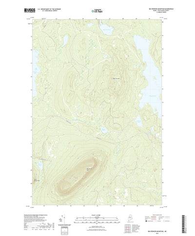 United States Geological Survey Big Spencer Mountain, ME (2021, 24000-Scale) digital map