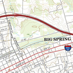 United States Geological Survey Big Spring North, TX (2022, 24000-Scale) digital map