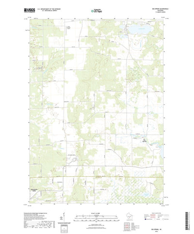 United States Geological Survey Big Spring, WI (2022, 24000-Scale) digital map