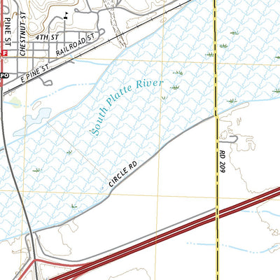 United States Geological Survey Big Springs, NE (2021, 24000-Scale) digital map