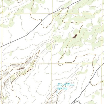 United States Geological Survey Big Willow Spring Canyon, AZ (2021, 24000-Scale) digital map