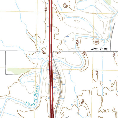 United States Geological Survey Big Woods SW, ND (2020, 24000-Scale) digital map