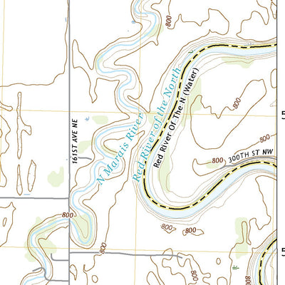 United States Geological Survey Big Woods SW, ND (2020, 24000-Scale) digital map