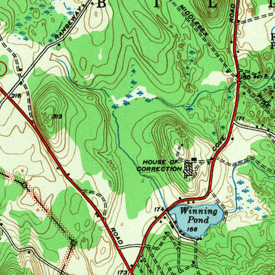 United States Geological Survey Billerica, MA (1942, 31680-Scale) digital map