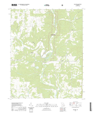 United States Geological Survey Billmore, MO (2021, 24000-Scale) digital map