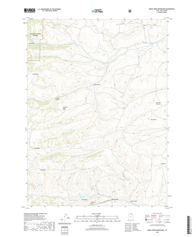 United States Geological Survey Birch Creek Reservoirs, UT (2020, 24000-Scale) digital map