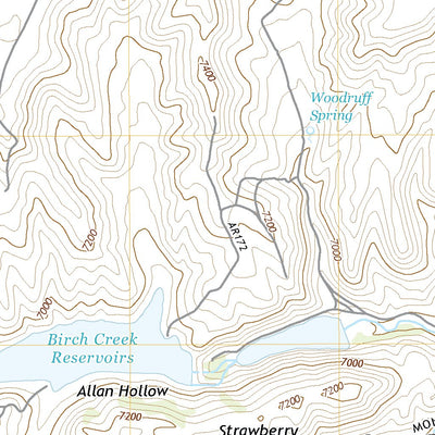 United States Geological Survey Birch Creek Reservoirs, UT (2020, 24000-Scale) digital map