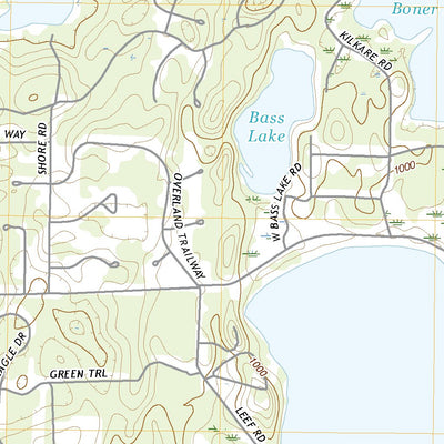United States Geological Survey Birch Island Lake, WI (2022, 24000-Scale) digital map