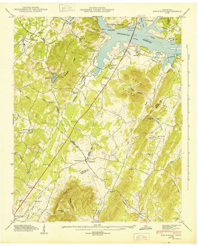 United States Geological Survey Birchwood, TN (1943, 24000-Scale) digital map