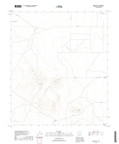 United States Geological Survey Bisbee Hills, NM (2020, 24000-Scale) digital map