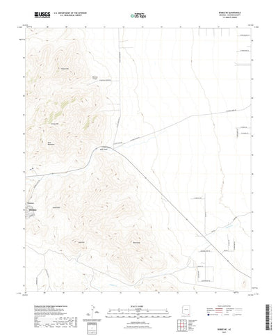 United States Geological Survey Bisbee NE, AZ (2021, 24000-Scale) digital map