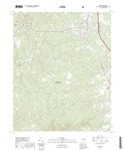 United States Geological Survey Biscoe, NC (2022, 24000-Scale) digital map