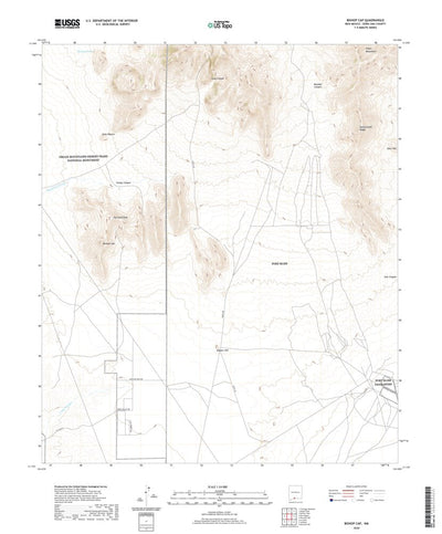 United States Geological Survey Bishop Cap, NM (2020, 24000-Scale) digital map