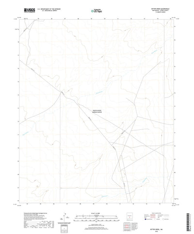 United States Geological Survey Bitter Creek, NM (2020, 24000-Scale) digital map