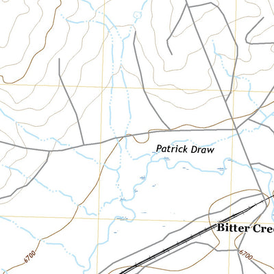 United States Geological Survey Bitter Creek, WY (2021, 24000-Scale) digital map