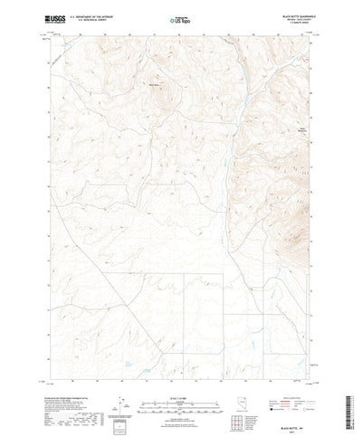 United States Geological Survey Black Butte, NV (2021, 24000-Scale) digital map
