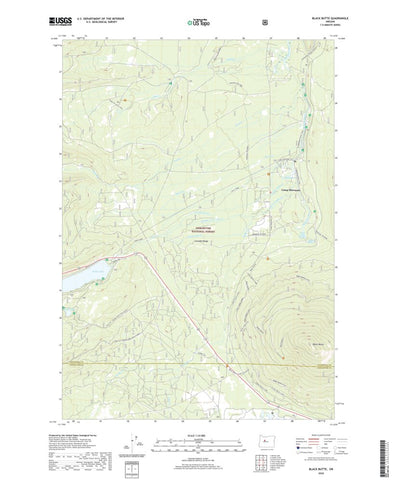 United States Geological Survey Black Butte, OR (2020, 24000-Scale) digital map