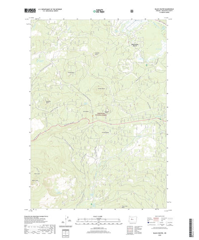 United States Geological Survey Black Crater, OR (2020, 24000-Scale) digital map