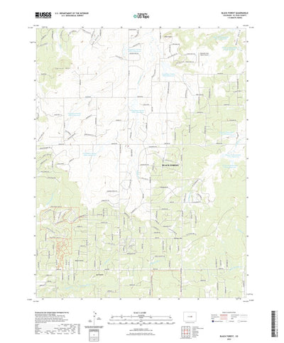 United States Geological Survey Black Forest, CO (2022, 24000-Scale) digital map