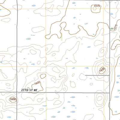 United States Geological Survey Black Hammer Hill, ND (2020, 24000-Scale) digital map