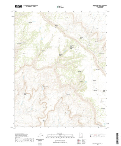 United States Geological Survey Blackburn Canyon, UT (2020, 24000-Scale) digital map