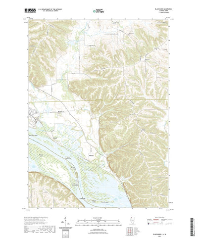 United States Geological Survey Blackhawk, IL (2021, 24000-Scale) digital map