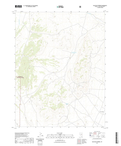 United States Geological Survey Blackjack Springs, NV (2021, 24000-Scale) digital map