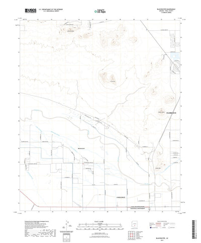 United States Geological Survey Blackwater, AZ (2021, 24000-Scale) digital map