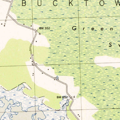 United States Geological Survey Blackwater River, MD (1943, 31680-Scale) digital map