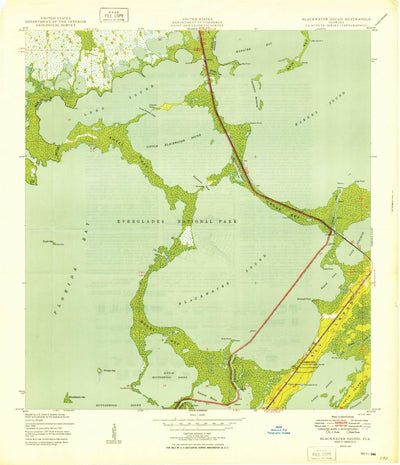 United States Geological Survey Blackwater Sound, FL (1949, 24000-Scale) digital map
