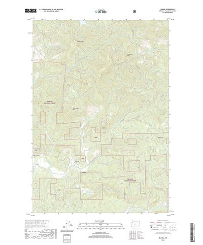 United States Geological Survey Blaine, OR (2020, 24000-Scale) digital map
