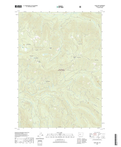 United States Geological Survey Blair Lake, OR (2020, 24000-Scale) digital map