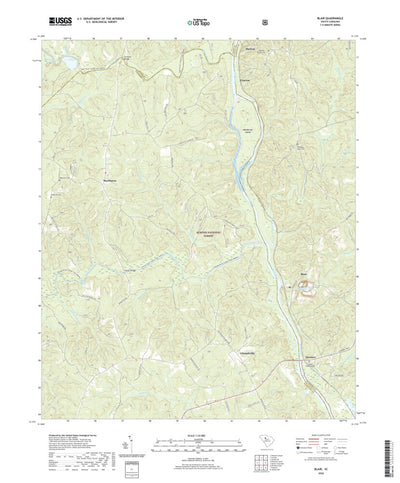 United States Geological Survey Blair, SC (2020, 24000-Scale) digital map