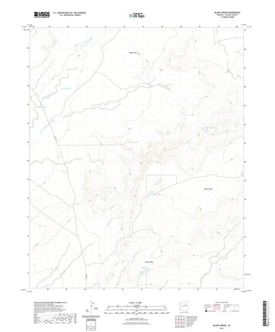 United States Geological Survey Blairs Spring, AZ (2021, 24000-Scale) digital map