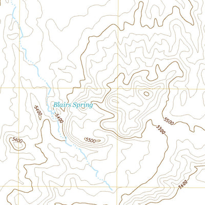 United States Geological Survey Blairs Spring, AZ (2021, 24000-Scale) digital map
