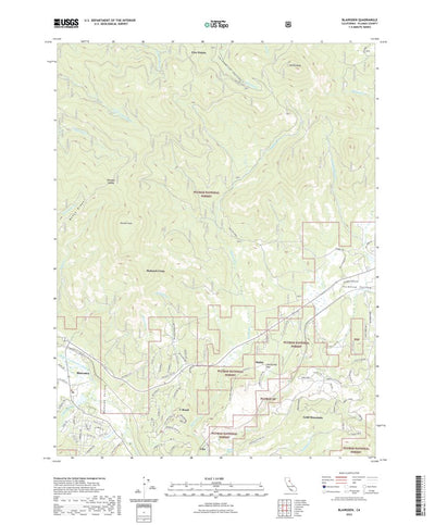 United States Geological Survey Blairsden, CA (2022, 24000-Scale) digital map