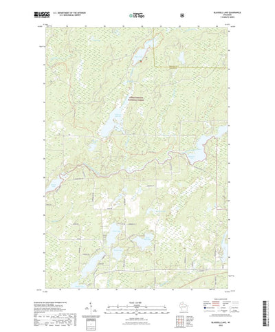 United States Geological Survey Blaisdell Lake, WI (2022, 24000-Scale) digital map