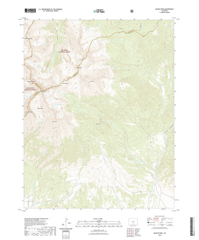 United States Geological Survey Blanca Peak, CO (2022, 24000-Scale) digital map