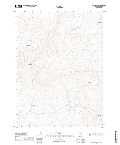 United States Geological Survey Blanchard Mountain, NV (2021, 24000-Scale) digital map