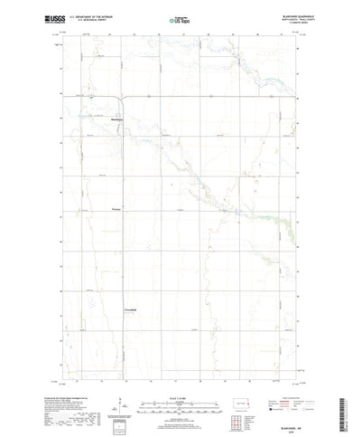 United States Geological Survey Blanchard, ND (2020, 24000-Scale) digital map