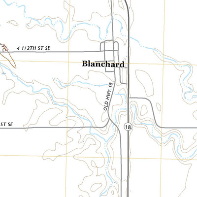 United States Geological Survey Blanchard, ND (2020, 24000-Scale) digital map