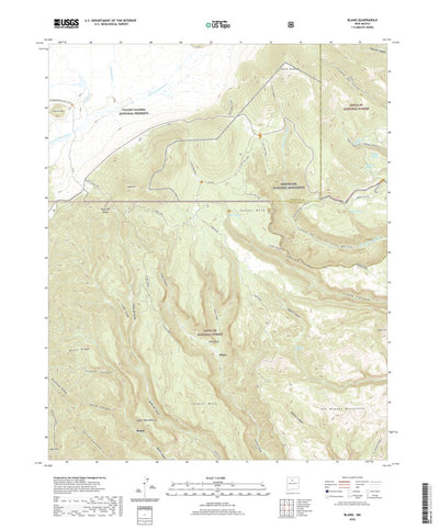 United States Geological Survey Bland, NM (2020, 24000-Scale) digital map