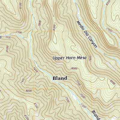 United States Geological Survey Bland, NM (2020, 24000-Scale) digital map