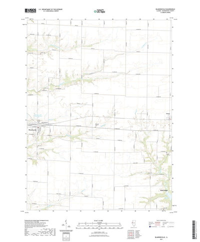 United States Geological Survey Blandinsville, IL (2021, 24000-Scale) digital map