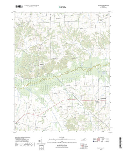 United States Geological Survey Blandville, KY (2022, 24000-Scale) digital map