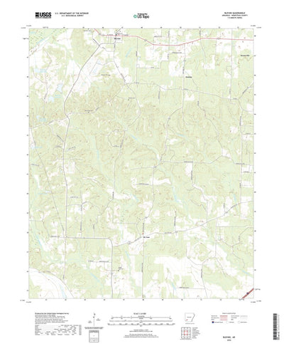 United States Geological Survey Blevins, AR (2020, 24000-Scale) digital map